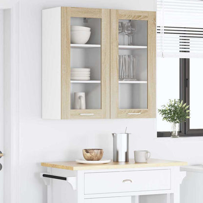 Hängeschrank mit Tür Riga 2 pcs Sonoma-Eiche 40 x 31 x 80 cm
