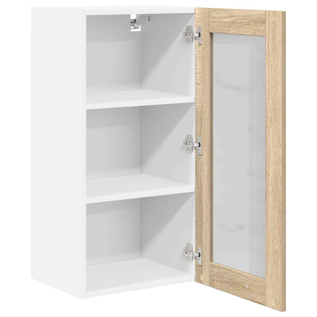 Hängeschrank mit Tür Riga 2 pcs Sonoma-Eiche 40 x 31 x 80 cm