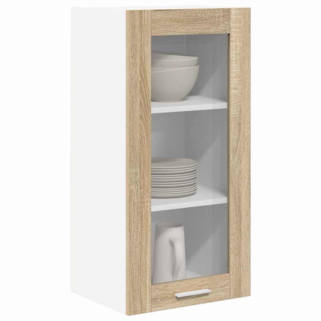 Hängeschrank mit Tür Riga 2 pcs Sonoma-Eiche 40 x 31 x 80 cm