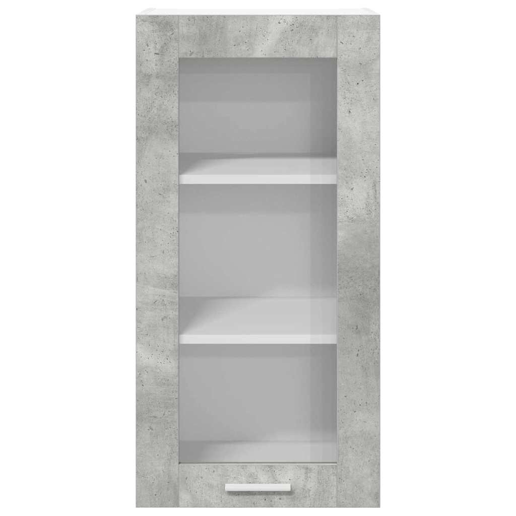 Hängeschrank Riga Beton Grau 40 x 31 x 80 cm Holzwerkstoff