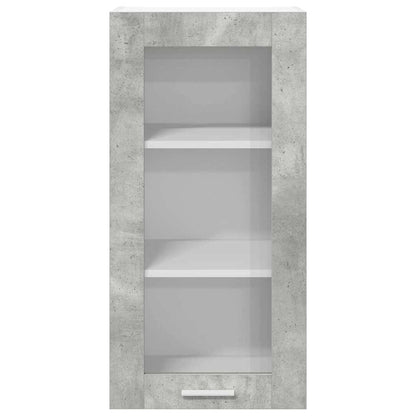 Hängeschrank Riga Beton Grau 40 x 31 x 80 cm Holzwerkstoff