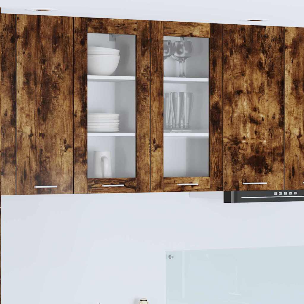 Hängeschrank Riga 2 pcs Geräucherte Eiche 40 x 31 x 80 cm