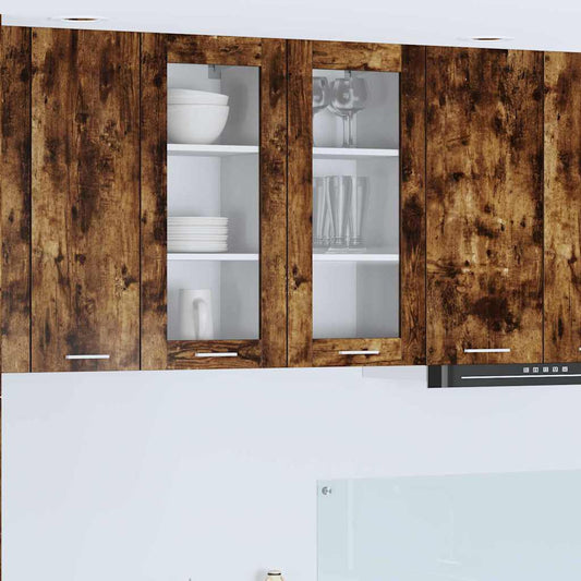 Hängeschrank Riga 2 pcs Geräucherte Eiche 40 x 31 x 80 cm