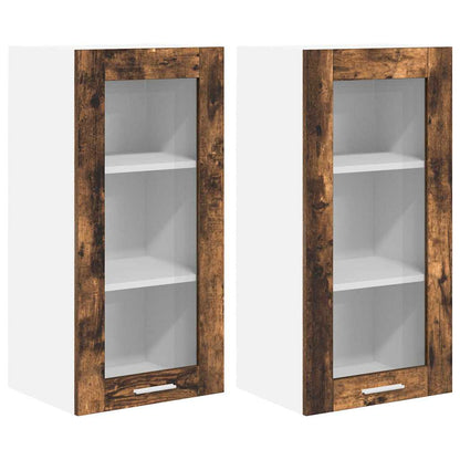 Hängeschrank Riga 2 pcs Geräucherte Eiche 40 x 31 x 80 cm