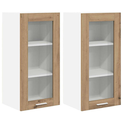 Hängeschrank mit Tür Riga 2 pcs Artisan-Eiche 40 x 31 x 80 cm