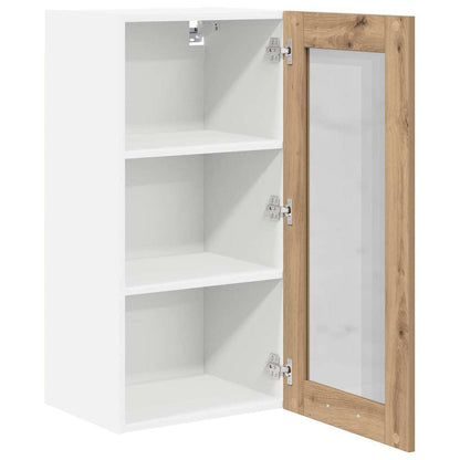 Hängeschrank mit Tür Riga 2 pcs Artisan-Eiche 40 x 31 x 80 cm