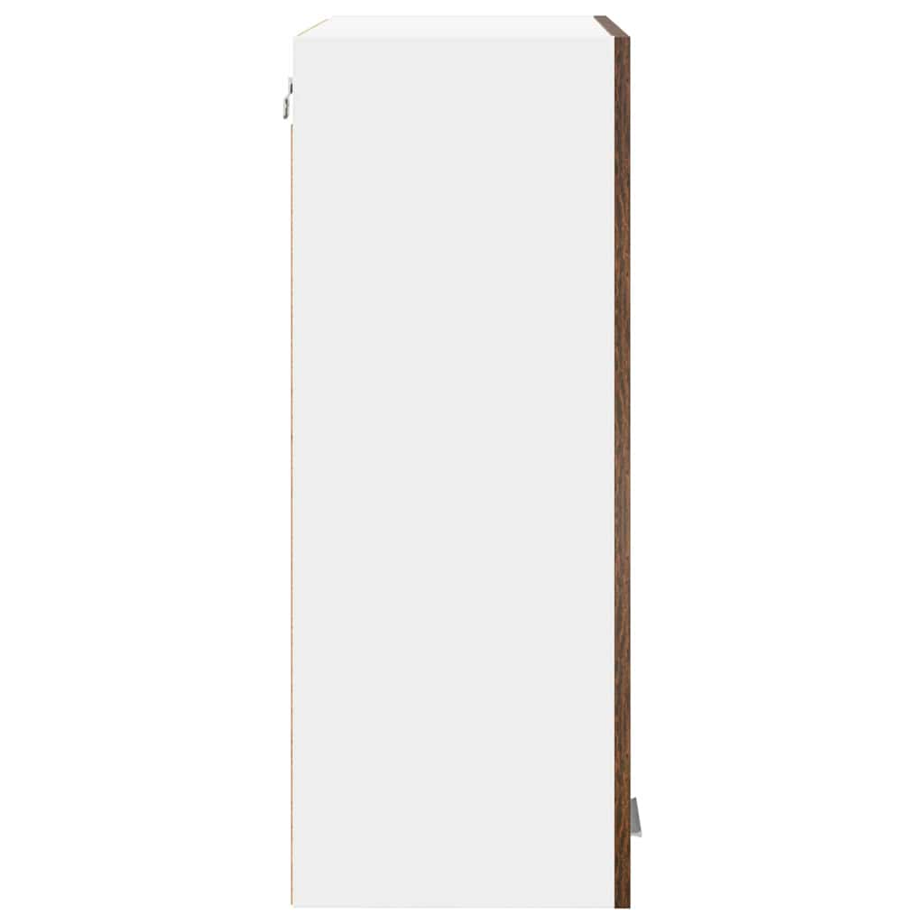 Hängeschrank mit Tür Riga Geräucherte Eiche 60 x 31 x 80 cm