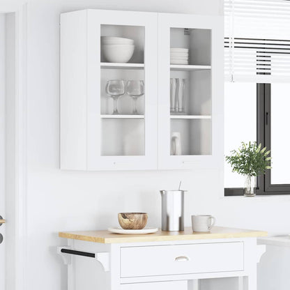 Hängeschrank mit Regal Riga Weiß 80 x 31 x 80 cm Holzwerkstoff