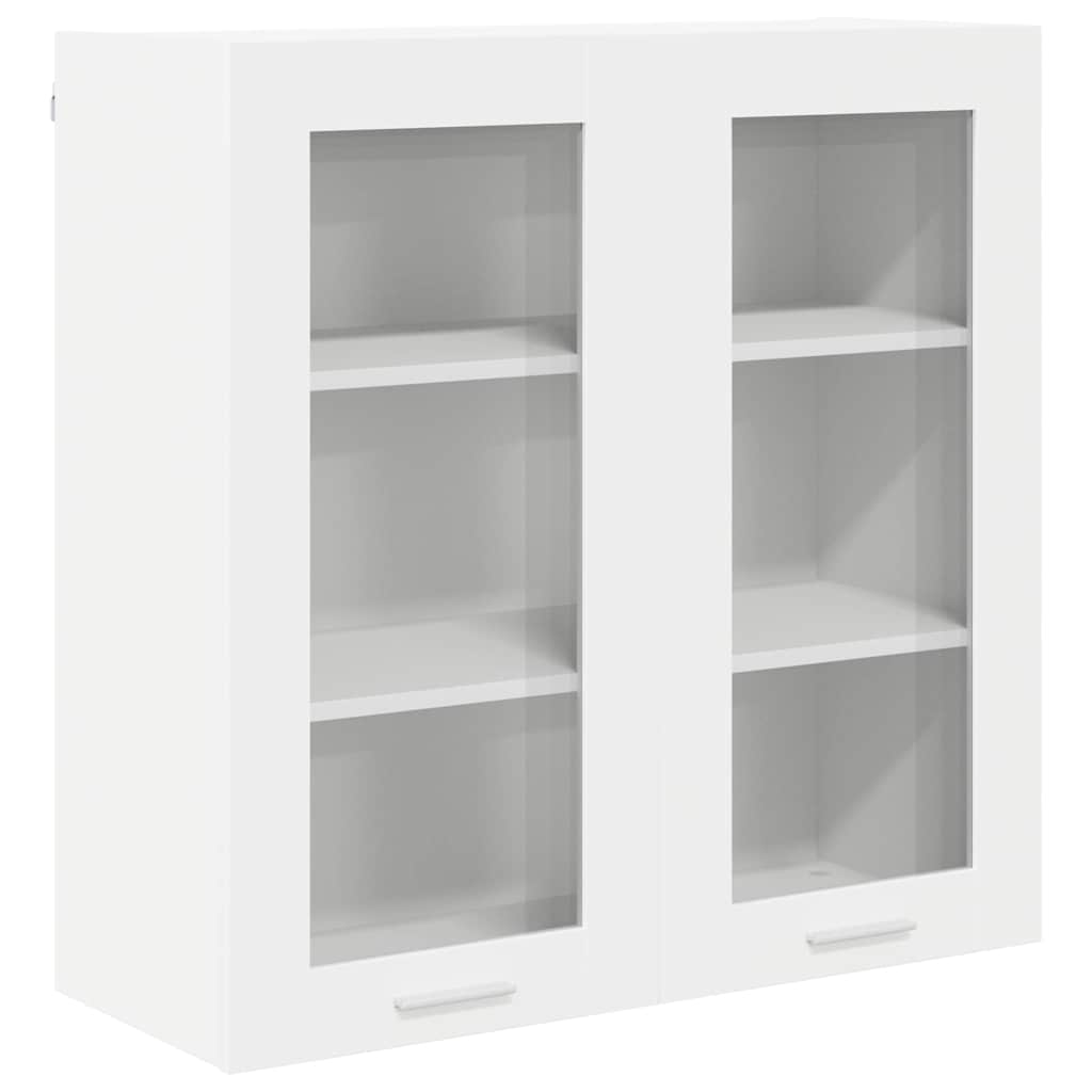 Hängeschrank mit Regal Riga Weiß 80 x 31 x 80 cm Holzwerkstoff