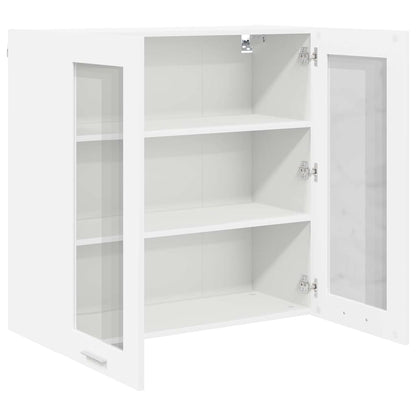 Hängeschrank mit Regal Riga Weiß 80 x 31 x 80 cm Holzwerkstoff