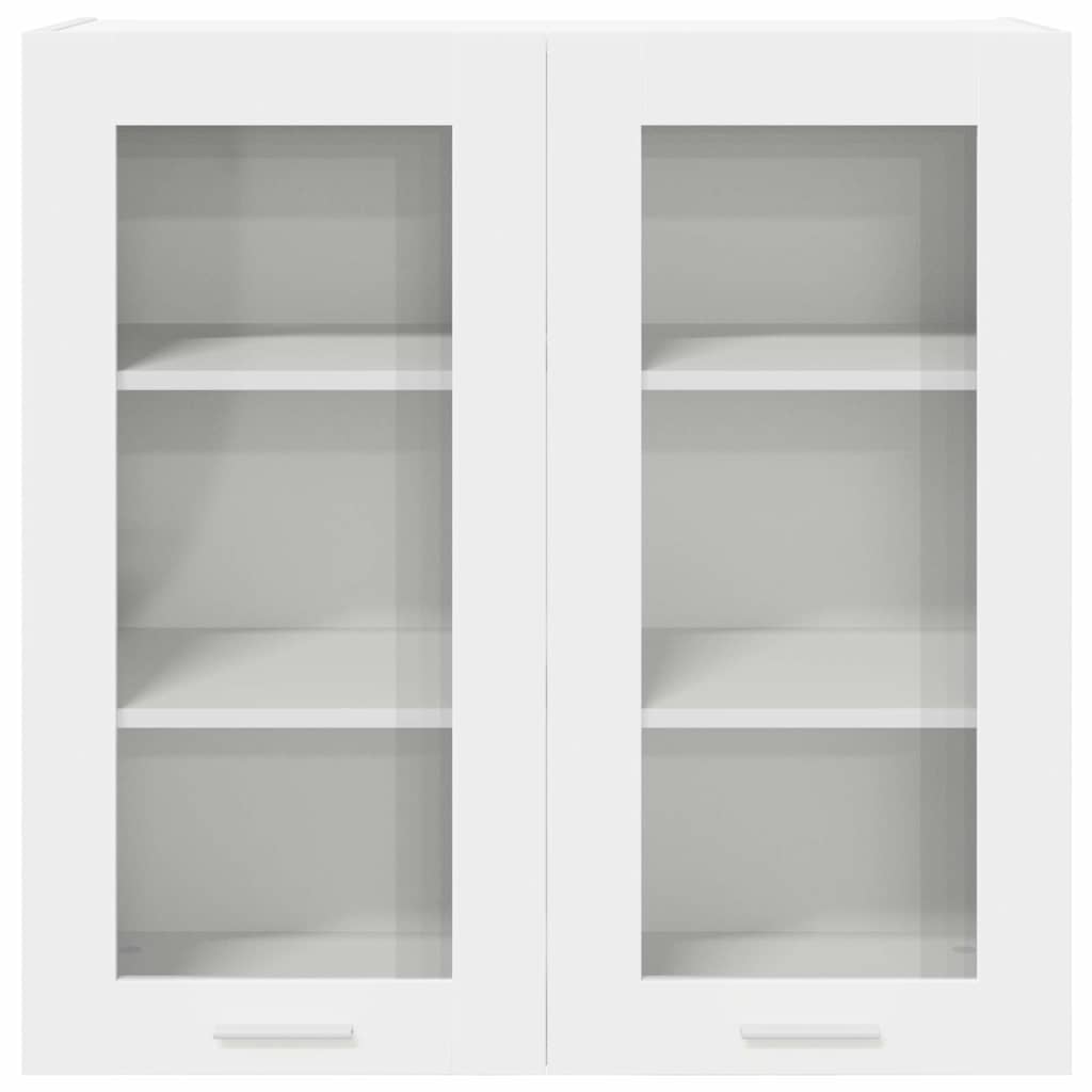 Hängeschrank mit Regal Riga Weiß 80 x 31 x 80 cm Holzwerkstoff