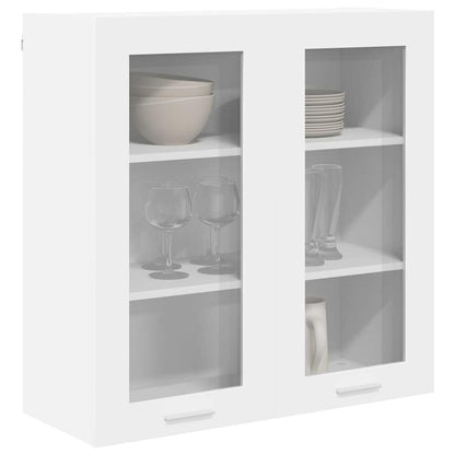 Hängeschrank mit Regal Riga Weiß 80 x 31 x 80 cm Holzwerkstoff