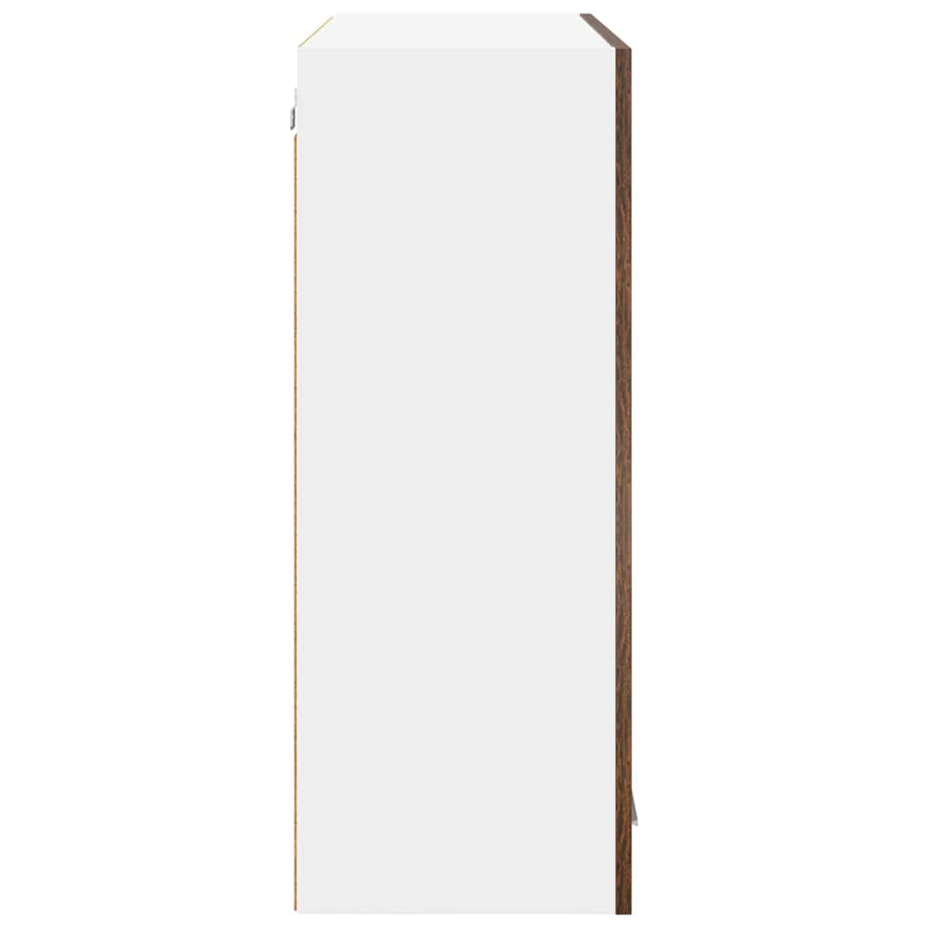 Hängeschrank mit Tür Riga Geräucherte Eiche 80 x 31 x 80 cm