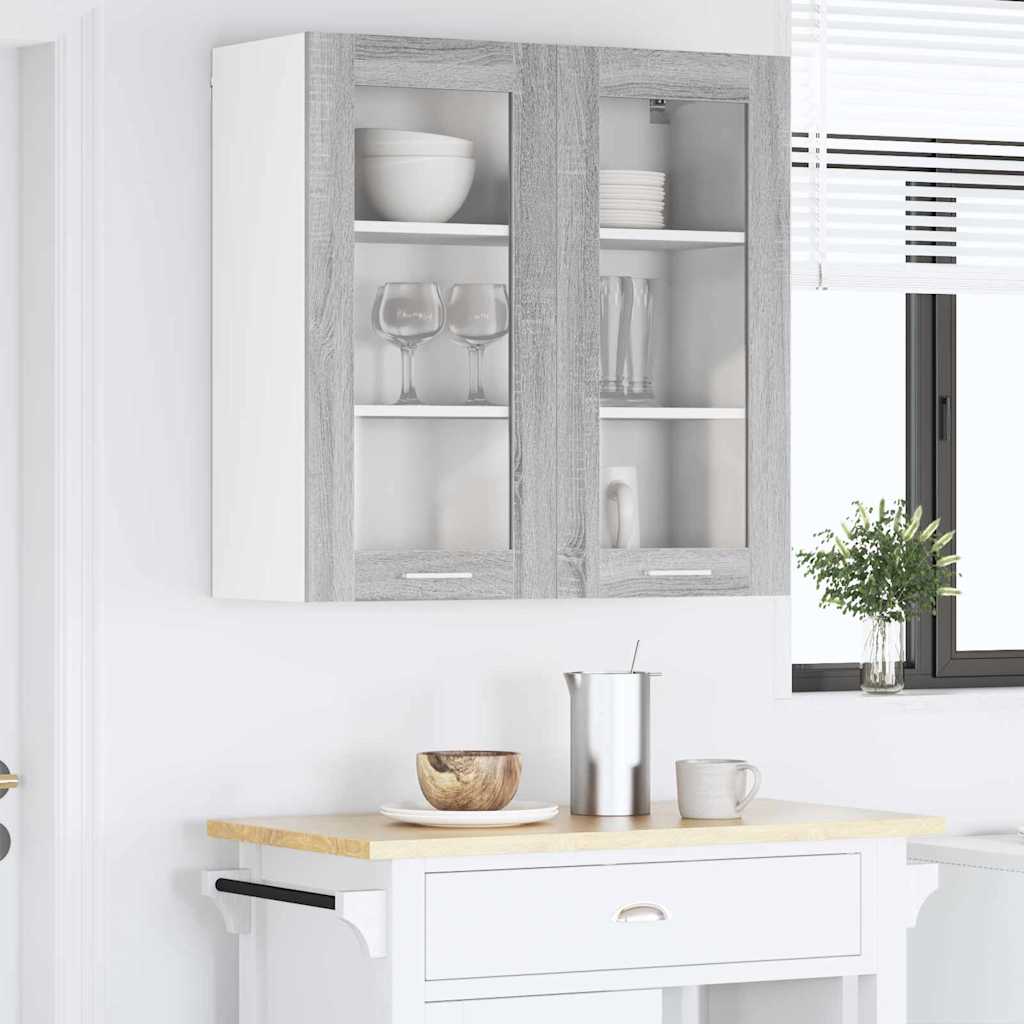 Hängeschrank Riga Graues Sonoma 80 x 31 x 80 cm Holzwerkstoff