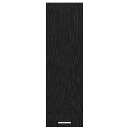 Hängeschrank mit Tür Riga Schwarz Eichen-Optik 30 x 31 x 100 cm