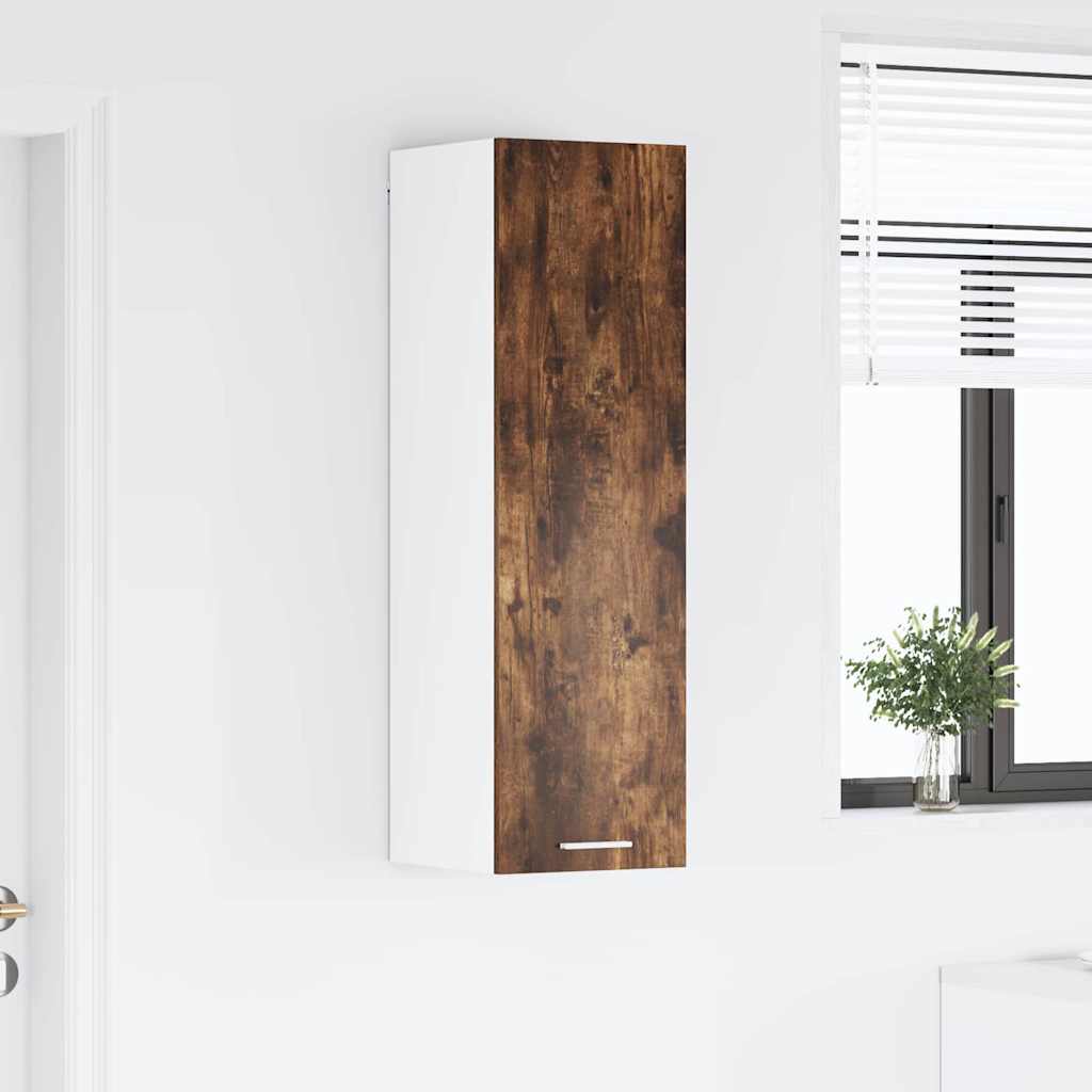 Hängeschrank mit Regal Riga Geräucherte Eiche 30 x 31 x 100 cm
