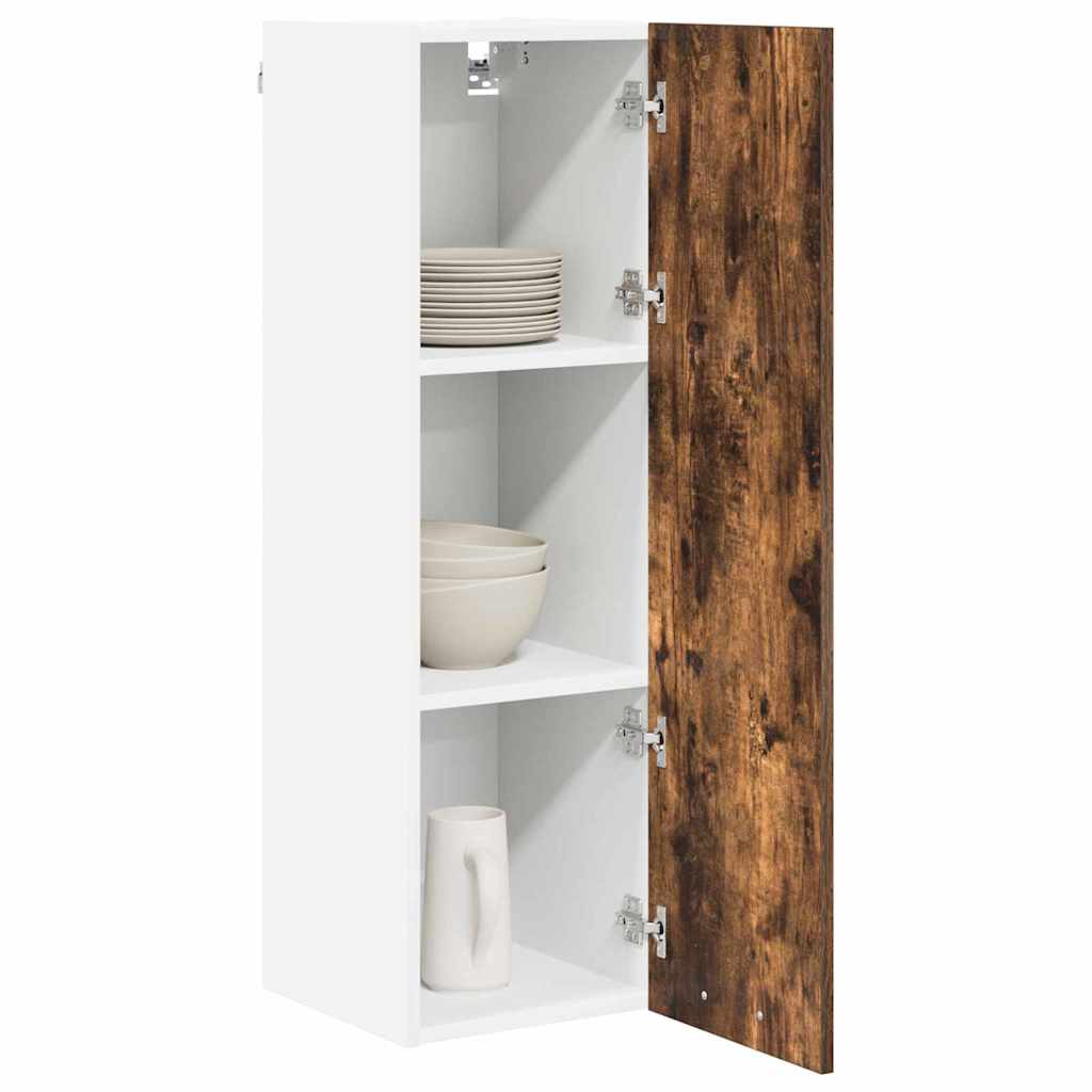 Hängeschrank mit Regal Riga Geräucherte Eiche 30 x 31 x 100 cm