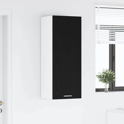 Hängeschrank mit Tür Riga Schwarz Eichen-Optik 40 x 31 x 100 cm