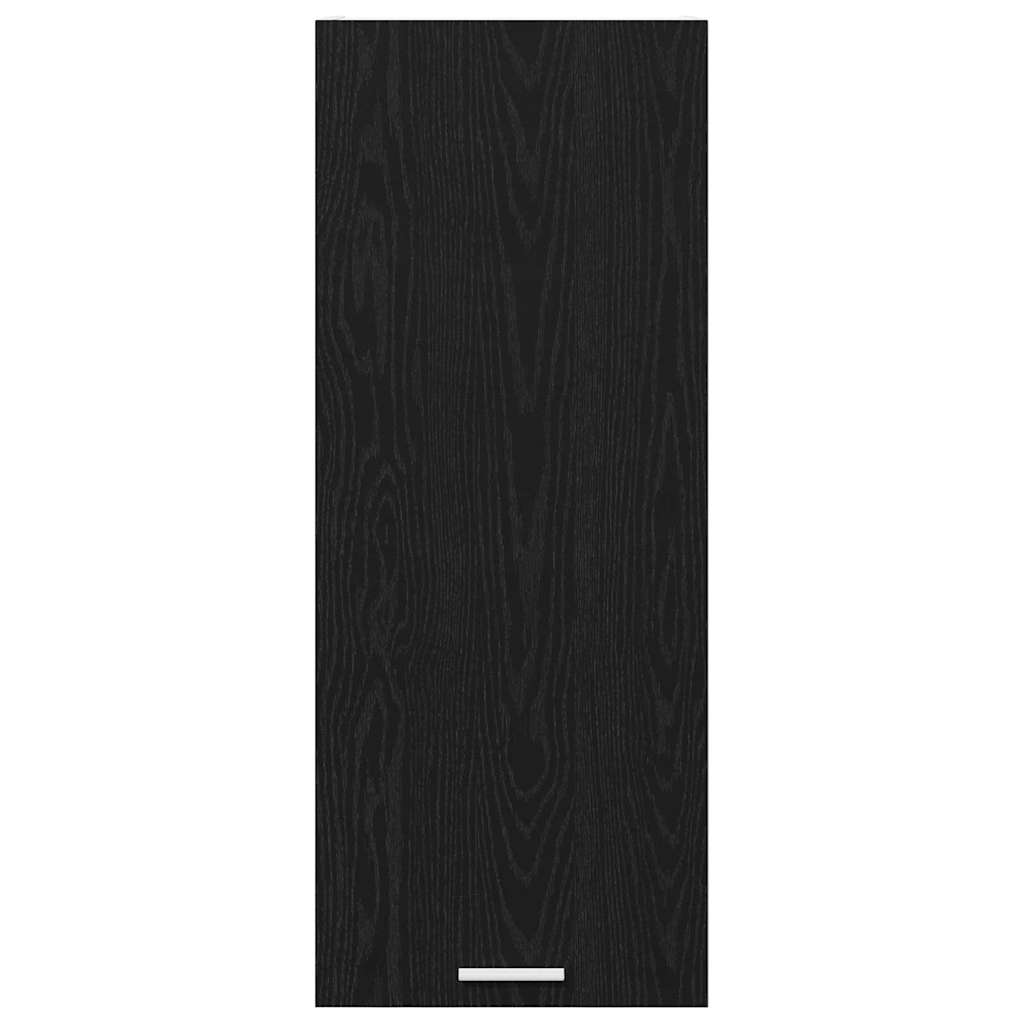 Hängeschrank mit Tür Riga Schwarz Eichen-Optik 40 x 31 x 100 cm