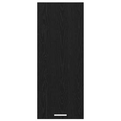 Hängeschrank mit Tür Riga Schwarz Eichen-Optik 40 x 31 x 100 cm