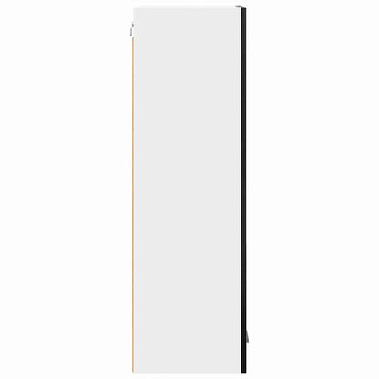 Hängeschrank mit Tür Riga Schwarz Eichen-Optik 40 x 31 x 100 cm