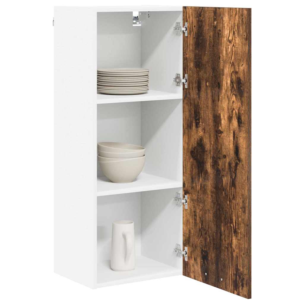 Hängeschrank mit Regal Riga Geräucherte Eiche 40 x 31 x 100 cm