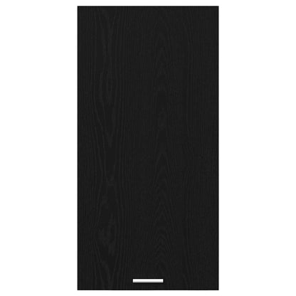 Hängeschrank Riga Schwarze Eiche und Weiß 50 x 31 x 100 cm