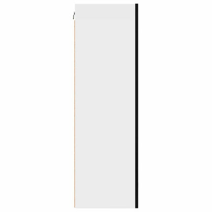 Hängeschrank Riga Schwarze Eiche und Weiß 50 x 31 x 100 cm