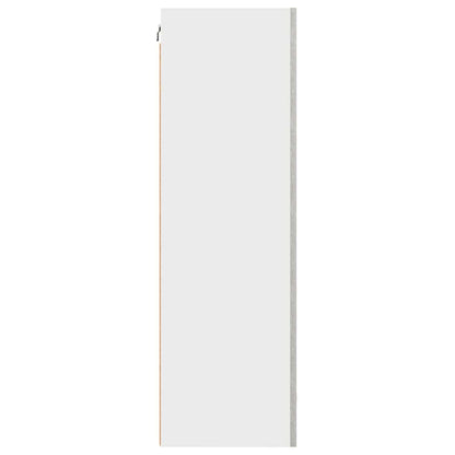 Hängeschrank mit Regal Riga Betongrau und Weiß 50 x 31 x 100 cm