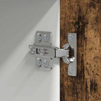 Hängeschrank Riga Geräucherte Eiche und Weiß 50 x 31 x 100 cm