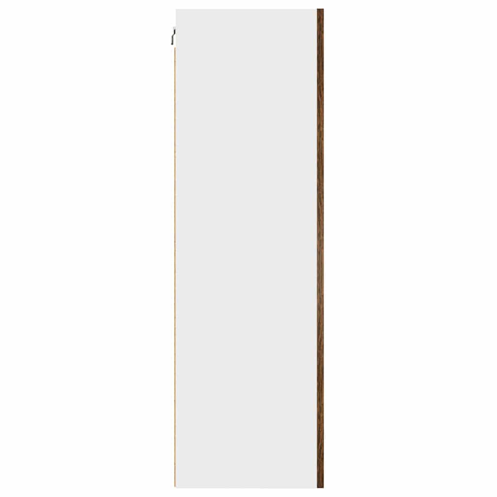 Hängeschrank Riga Geräucherte Eiche und Weiß 50 x 31 x 100 cm