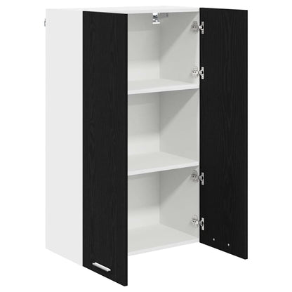 Hängeschrank mit Tür Riga Schwarz Eichen-Optik 60 x 31 x 100 cm