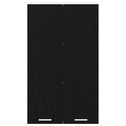 Hängeschrank mit Tür Riga Schwarz Eichen-Optik 60 x 31 x 100 cm