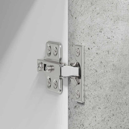 Hängeschrank Riga Beton Grau 60 x 31 x 100 cm Holzwerkstoff