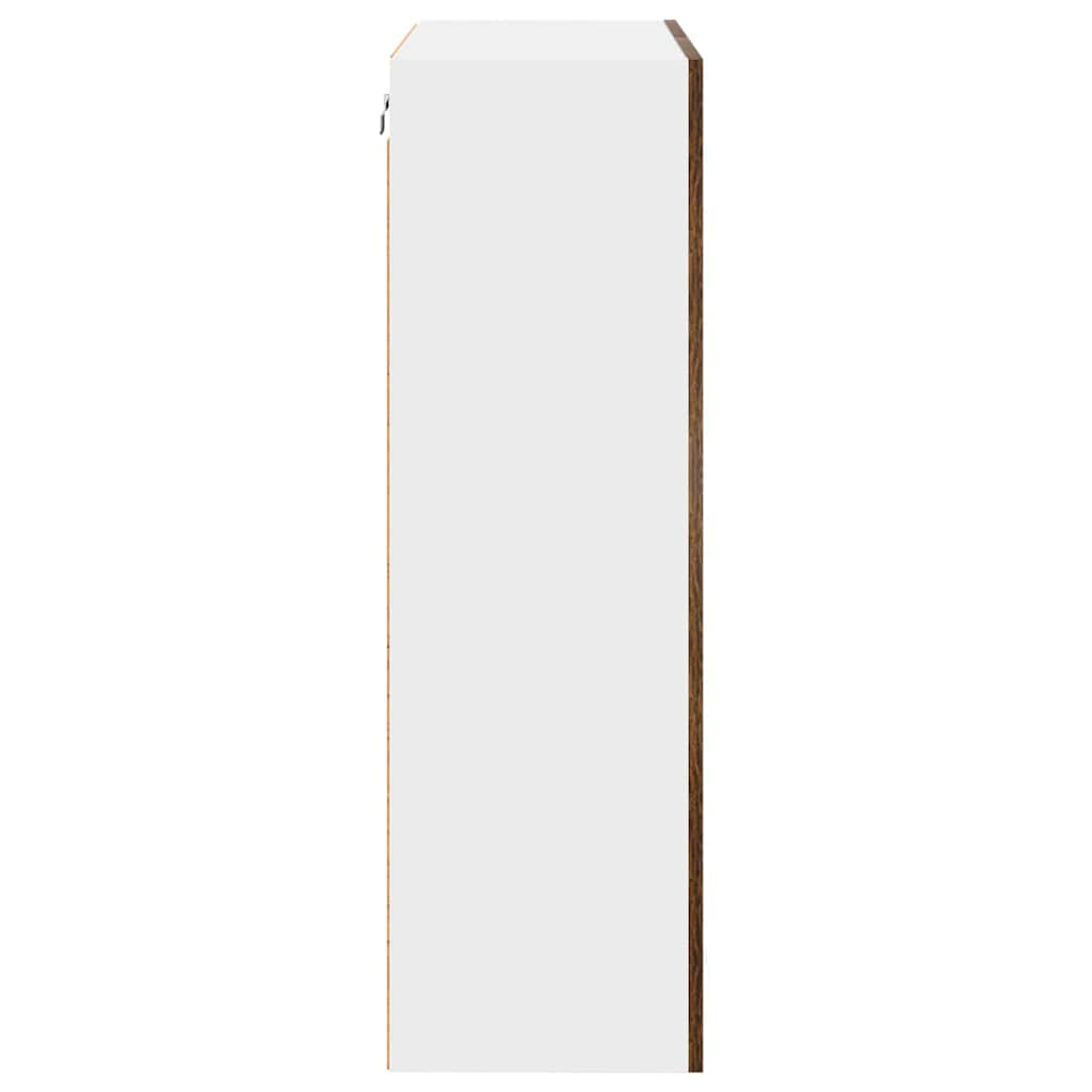 Hängeschrank mit Tür Riga Geräucherte Eiche 60 x 31 x 100 cm