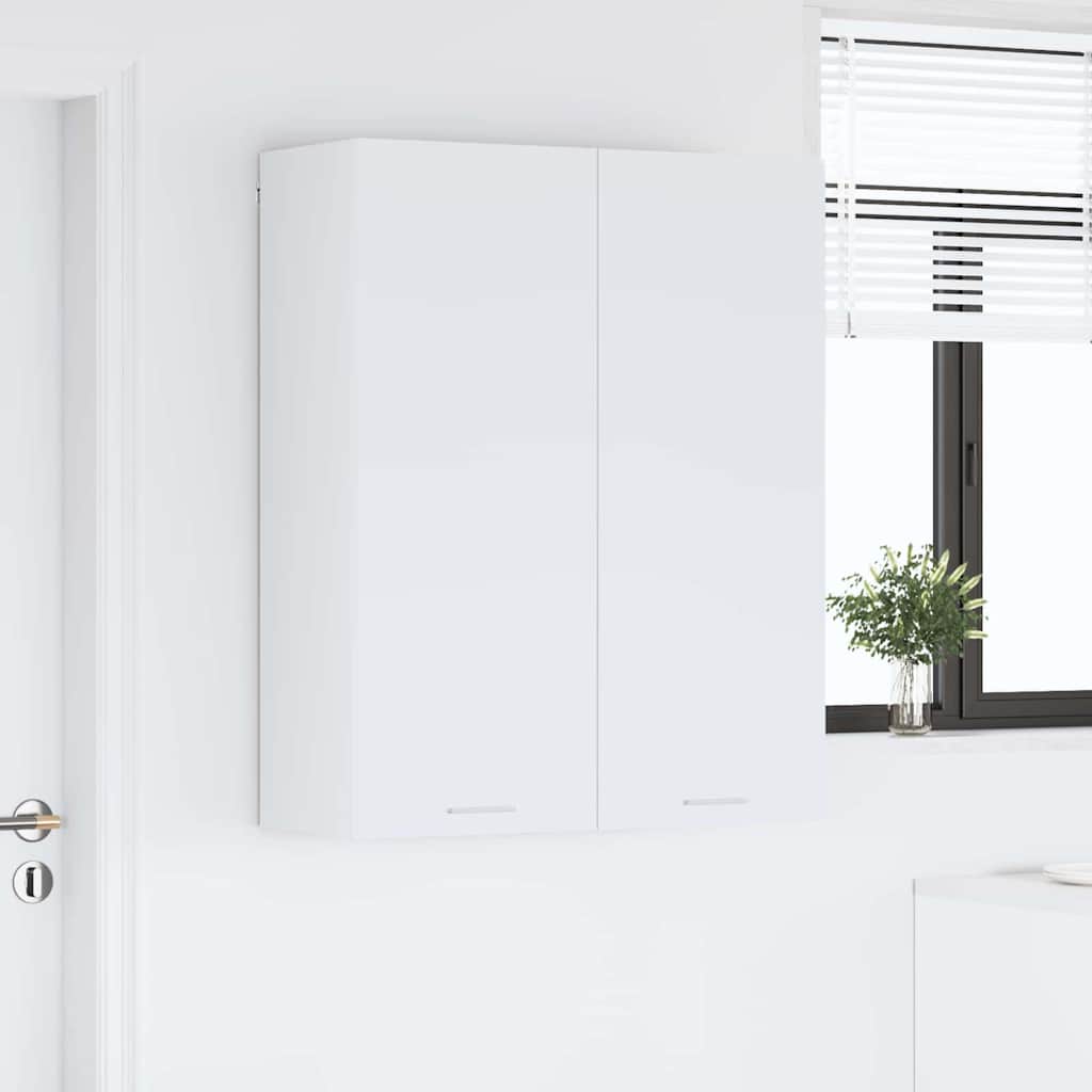 Hängeschrank mit Regal Riga Weiß 80 x 31 x 100 cm Holzwerkstoff