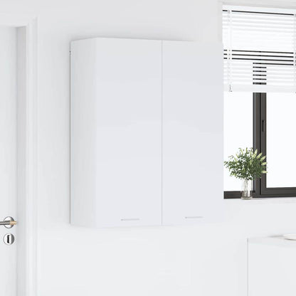 Hängeschrank mit Regal Riga Weiß 80 x 31 x 100 cm Holzwerkstoff