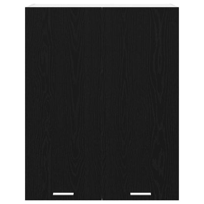 Hängeschrank mit Tür Riga Schwarz Eichen-Optik 80 x 31 x 100 cm