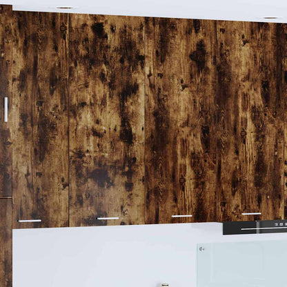 Hängeschrank mit Tür Riga Geräucherte Eiche 80 x 31 x 100 cm