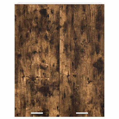 Hängeschrank mit Tür Riga Geräucherte Eiche 80 x 31 x 100 cm