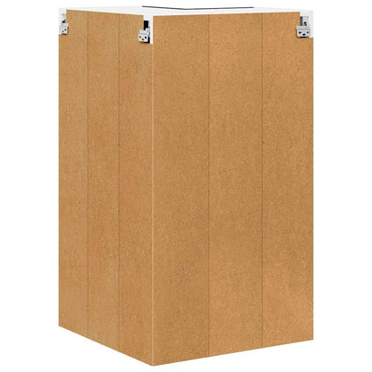 Hängeschrank Riga Schwarze Eiche und Weiß 57 x 57 x 100 cm