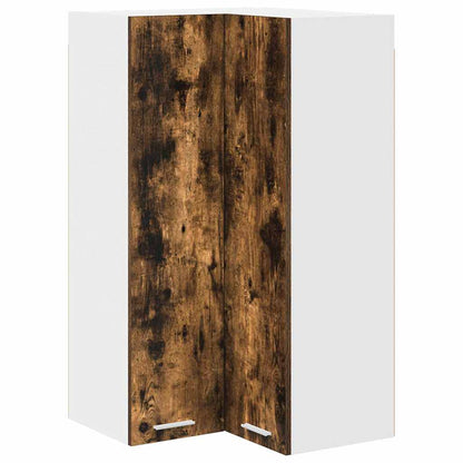 Hängeschrank Riga Geräucherte Eiche und Weiß 57 x 57 x 100 cm