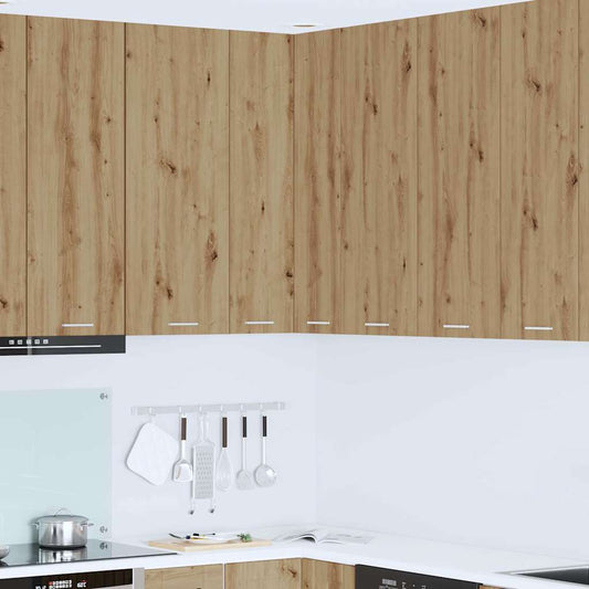 Hängeschrank Riga Artisan-Eiche und Weiß 57 x 57 x 100 cm