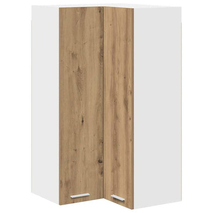 Hängeschrank Riga Artisan-Eiche und Weiß 57 x 57 x 100 cm