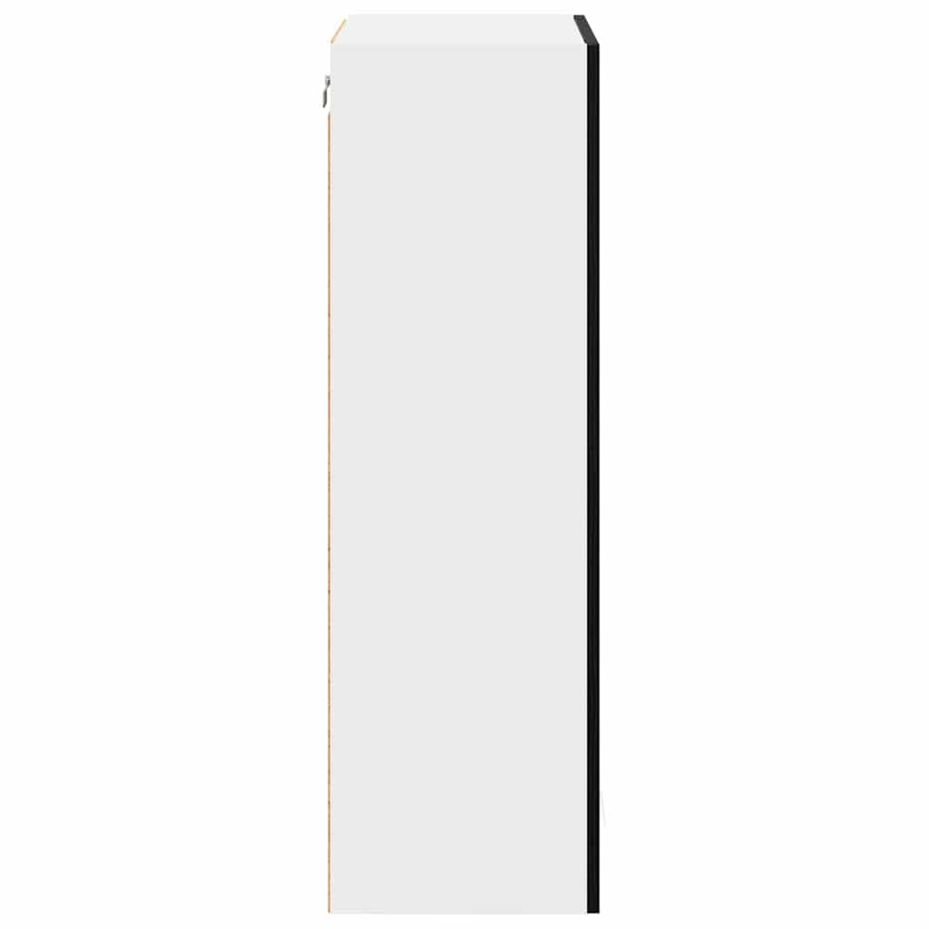 Hängeschrank mit Tür Riga Schwarz Eichen-Optik 60 x 31 x 100 cm