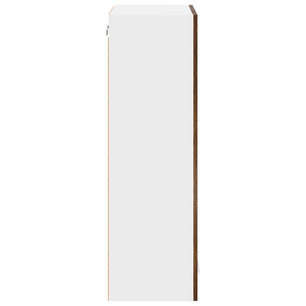 Hängeschrank mit Tür Riga Geräucherte Eiche 60 x 31 x 100 cm