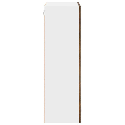 Hängeschrank mit Tür Riga Geräucherte Eiche 60 x 31 x 100 cm