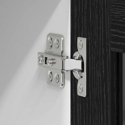 Hängeschrank mit Tür Riga Schwarz Eichen-Optik 80 x 31 x 100 cm