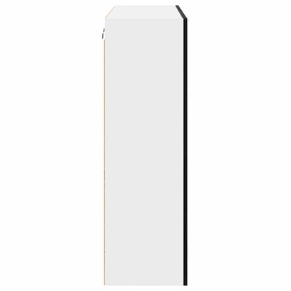 Hängeschrank mit Tür Riga Schwarz Eichen-Optik 80 x 31 x 100 cm