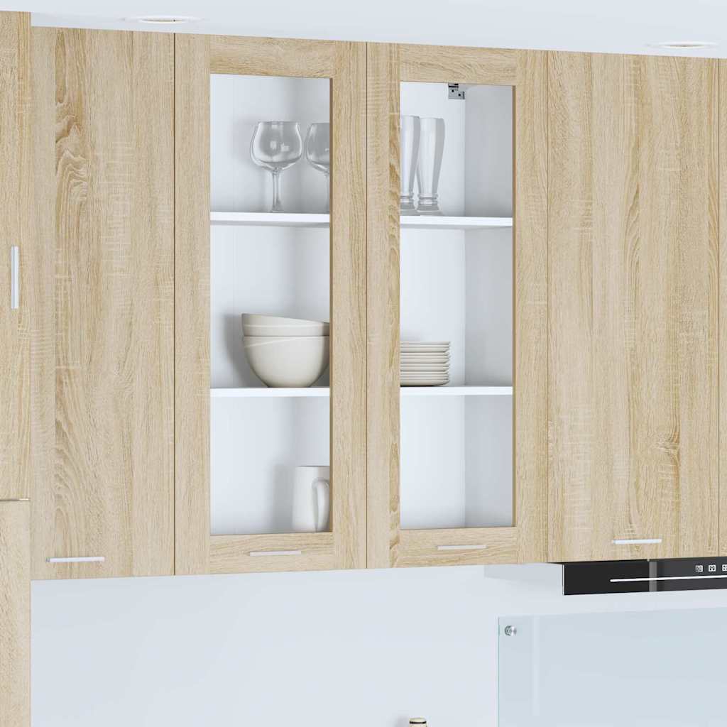 Hängeschrank Riga Sonoma-Eiche 80 x 31 x 100 cm Holzwerkstoff